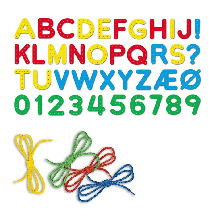 Quercetti Play Montessori Lacing ABC+123