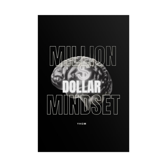 YHGM Million Dollar Mindset rolled wall art poster, photo 2