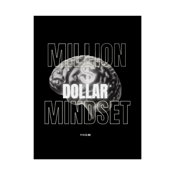YHGM Million Dollar Mindset rolled wall art poster, photo 5
