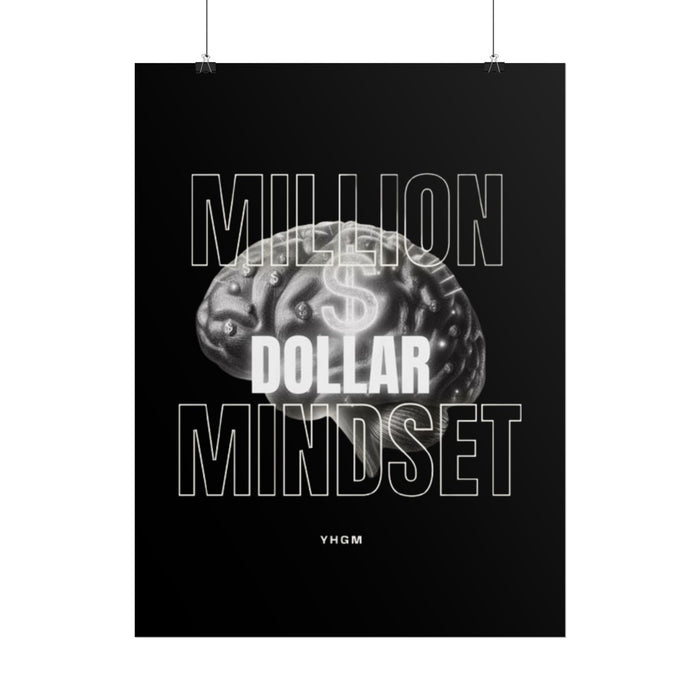 YHGM Million Dollar Mindset rolled wall art poster, photo 8