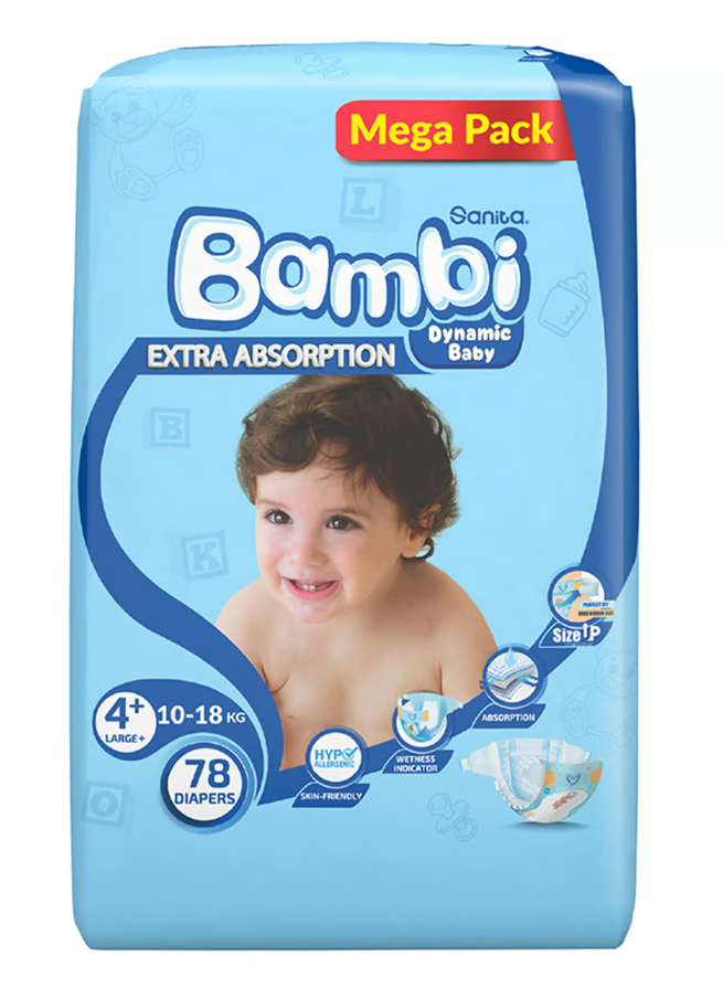 Sanita Bambi Baby Diaper Mega Pack