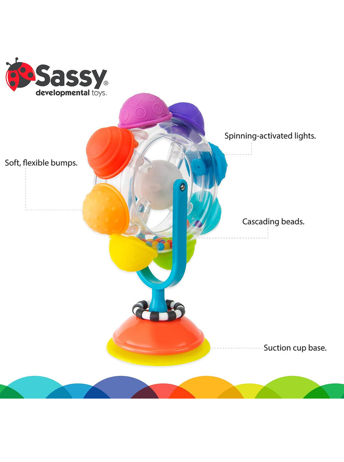 Sassy Baby Light Up Rainbow Reel Tray Toy