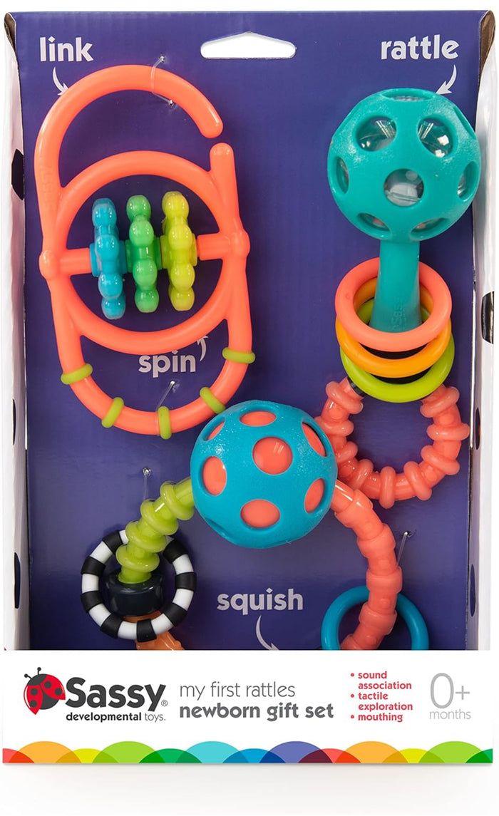 Sassy Baby My First Rattles Newborn Gift Set
