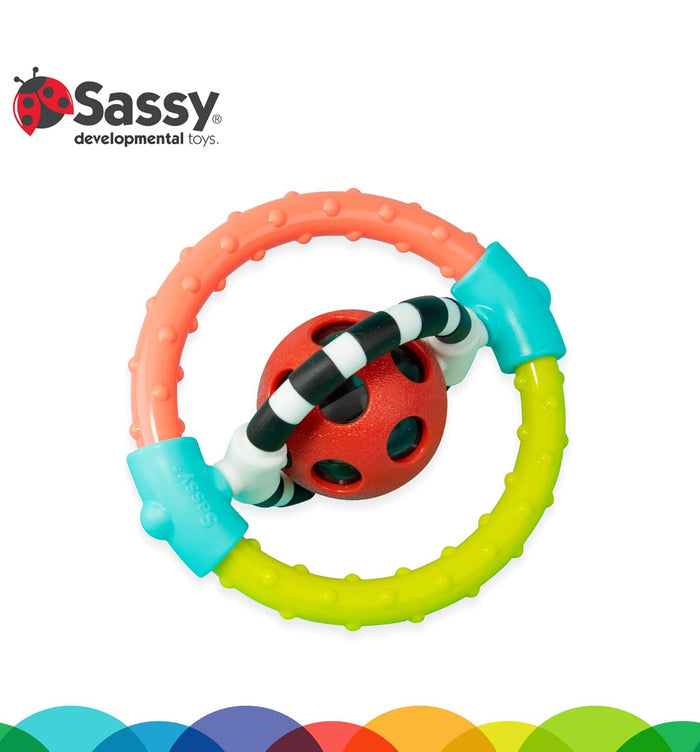 Sassy Baby Spin & Chew Flexible Ring Rattle