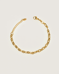 Sculpted chain bracelet - Frosted petals