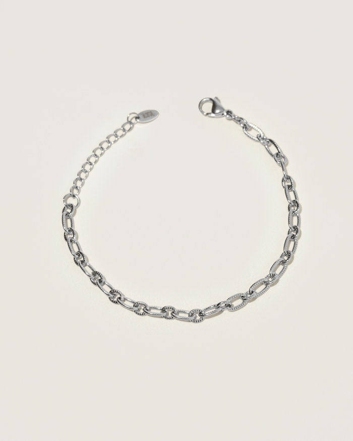Sculpted chain bracelet - Frosted petals