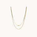 Set delicate snake necklace
