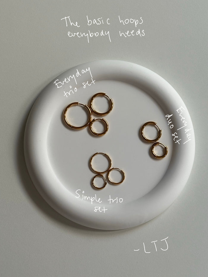 Set everyday trio (3 pairs)