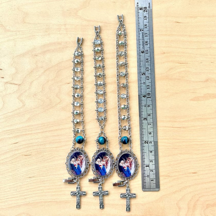 Silver Madonna Prayer Bracelet
