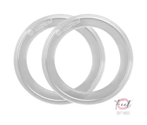Silverette O-Feel Silicone Rings (1 Pair)