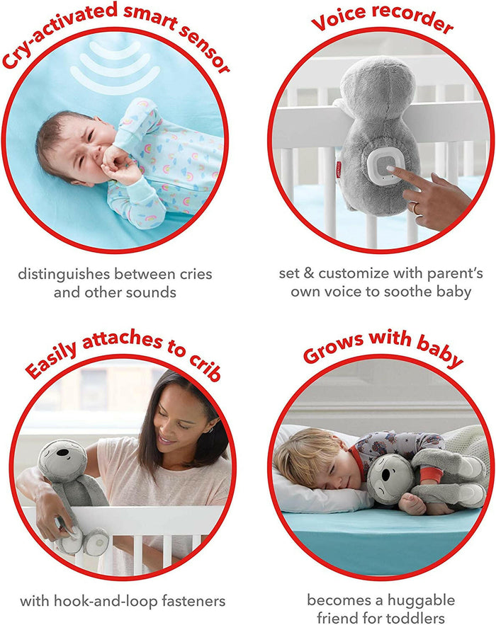 Skip Hop Cry-Activated Baby Soother, Sloth.