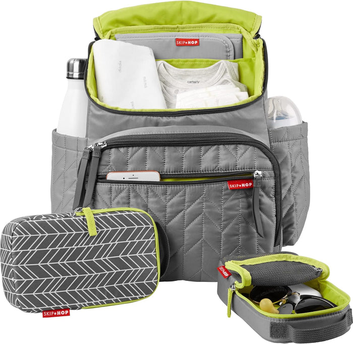 Skip Hop Diaper Bag Backpack: Forma, Multi-Function Baby Travel Bag
