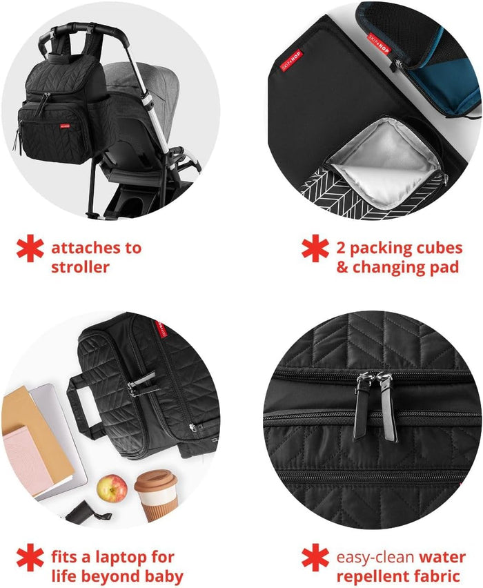 Skip Hop Diaper Bag Backpack: Forma, Multi-Function Baby Travel Bag