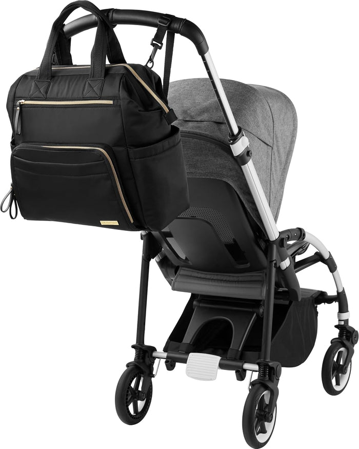 Skip Hop Diaper Bag Backpack, Mainframe Large Capacity, Black