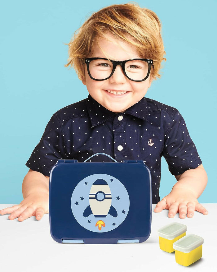 Skip Hop Kids Bento Lunch Box, Ages 3+, Sparks Rocket.