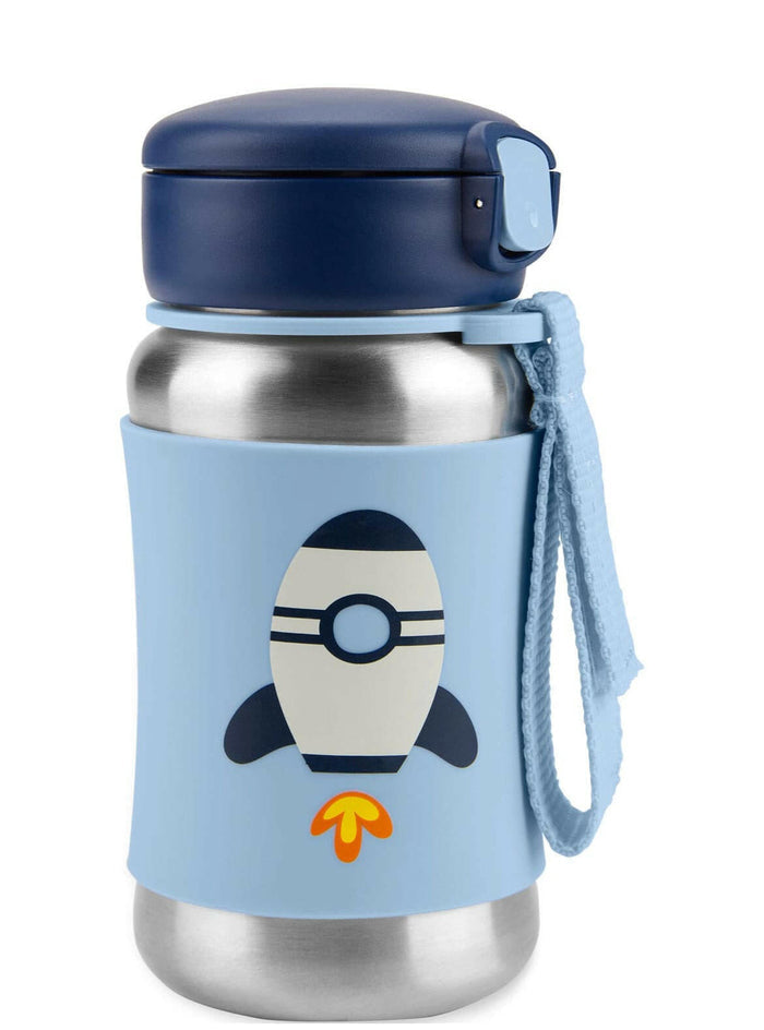 stainless steel water bottle with straw