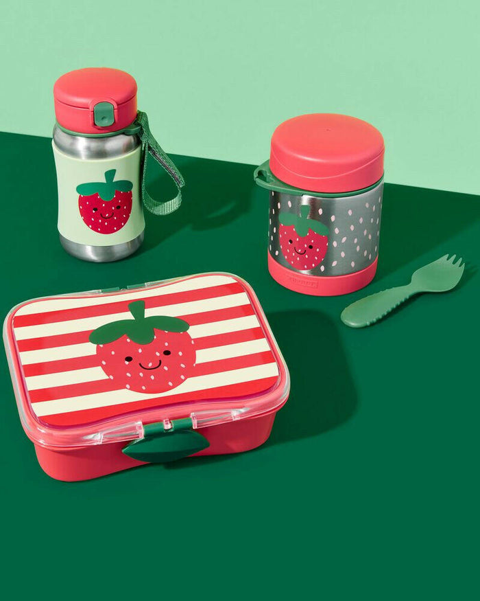 Skip Hop Spark Style SS Straw Bottle Strawberry.