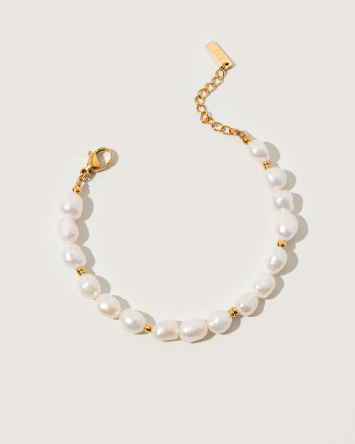 Soleil freshwater pearl bracelet - Textures