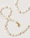 Soleil freshwater pearl necklace - Textures