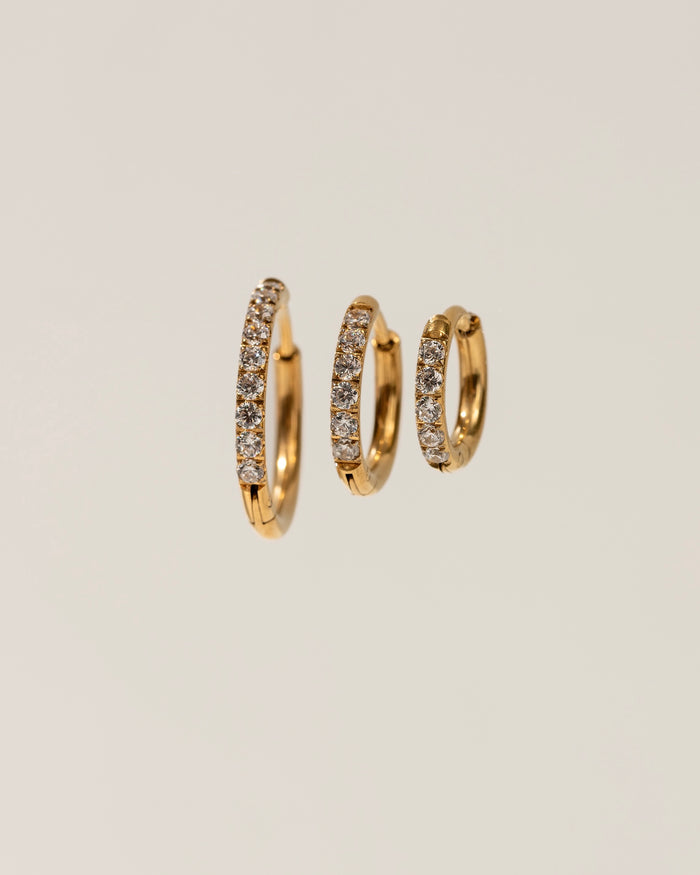 Sparkle mini hoops