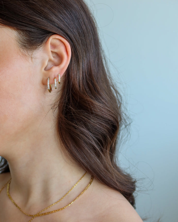 Sparkle mini hoops
