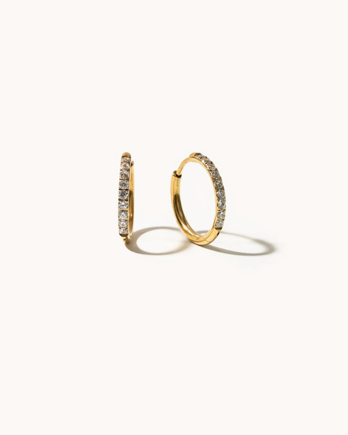 Sparkle mini hoops