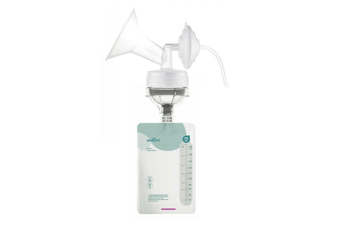 Spectra Easy Milk Storage Bag with Connector.