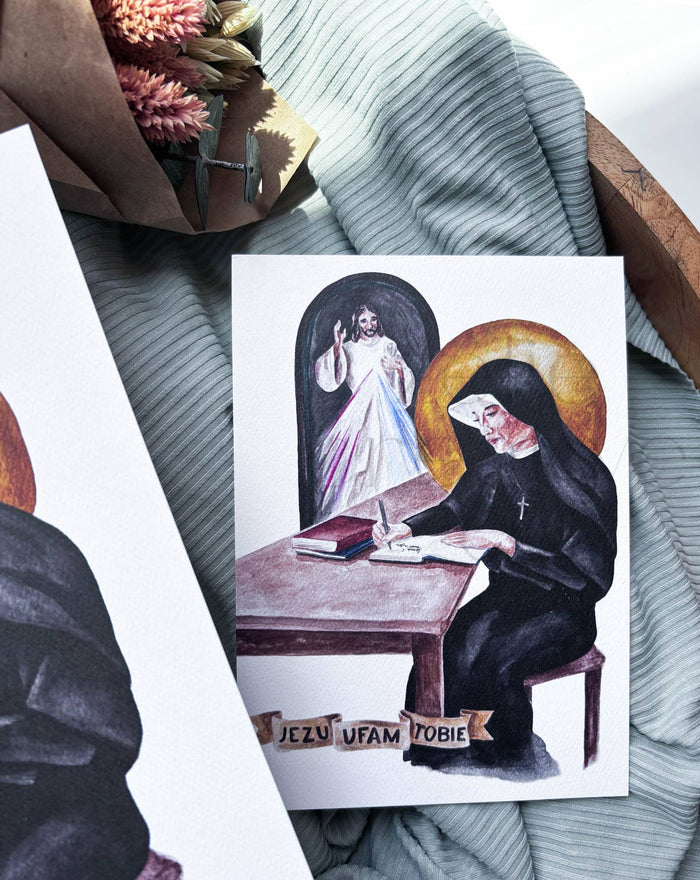 St. Faustina Kowalska & Divine Mercy  |  Print