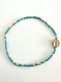 St. Joan of Arc Bracelet: Courage Teal / Adult Luxe (7.5")