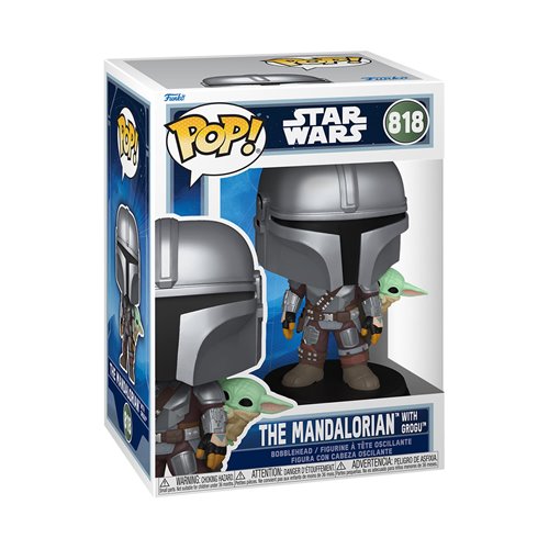 Star Wars: The Mandalorian and Grogu Mandalorian with Grogu Funko Pop! Vinyl Figure #818