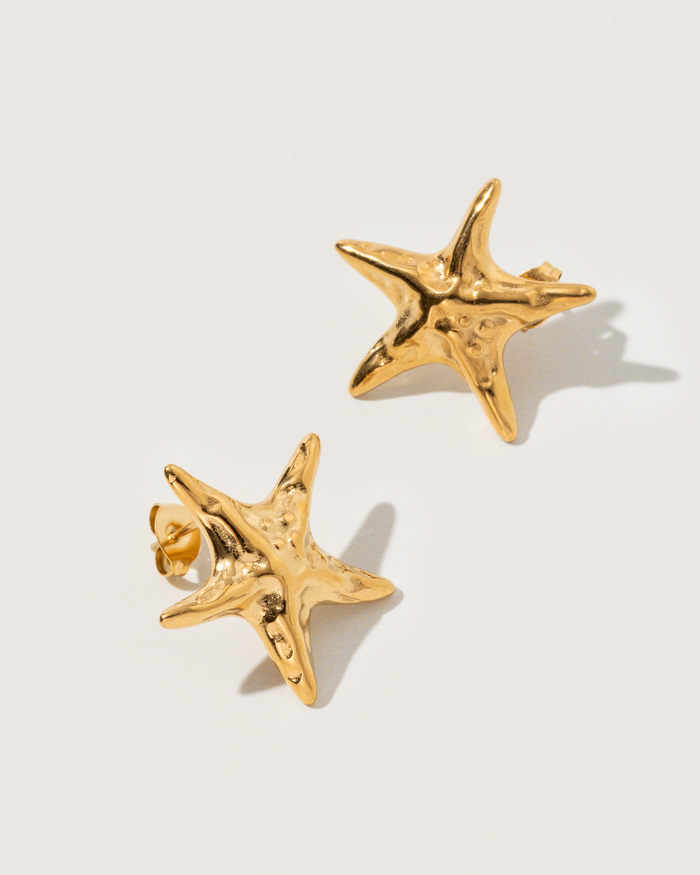 Starfish earrings - Textures