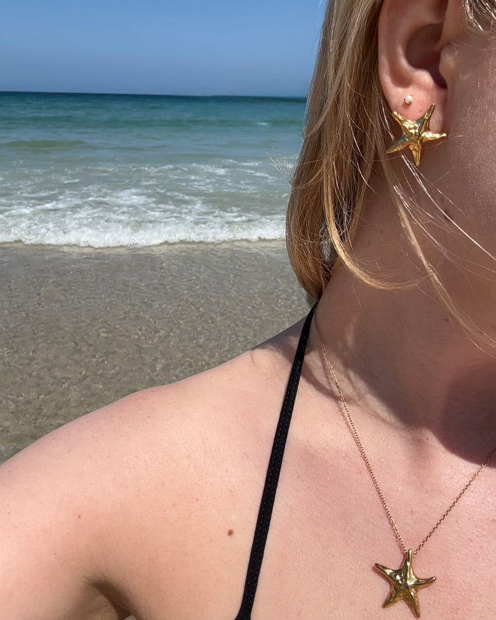 Starfish earrings - Textures