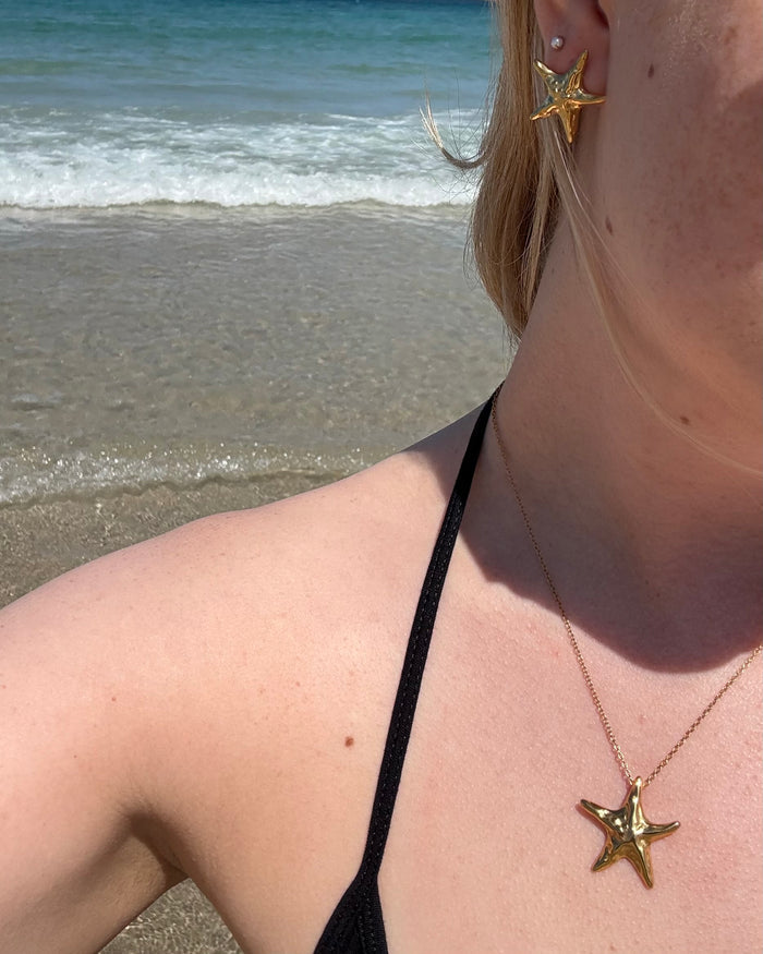 Starfish earrings - Textures