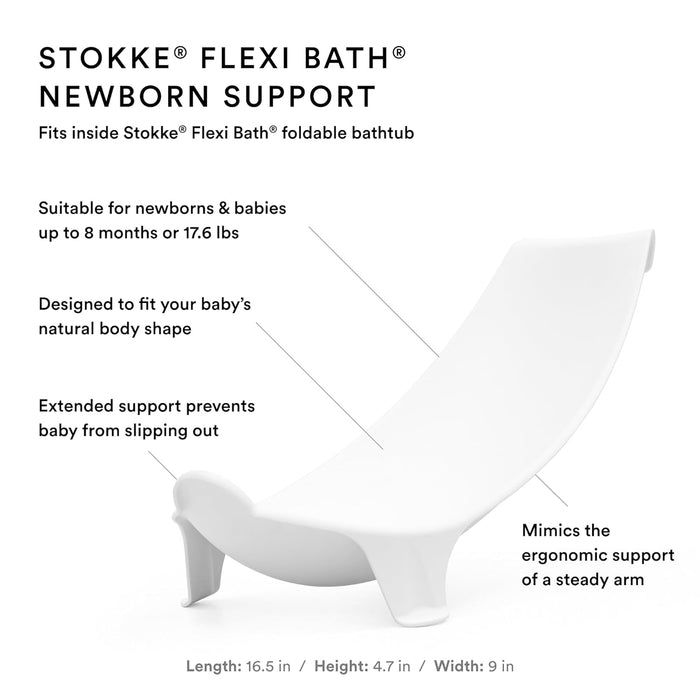 Stokke Flexi Bath + Newborn Support Bundle (White)