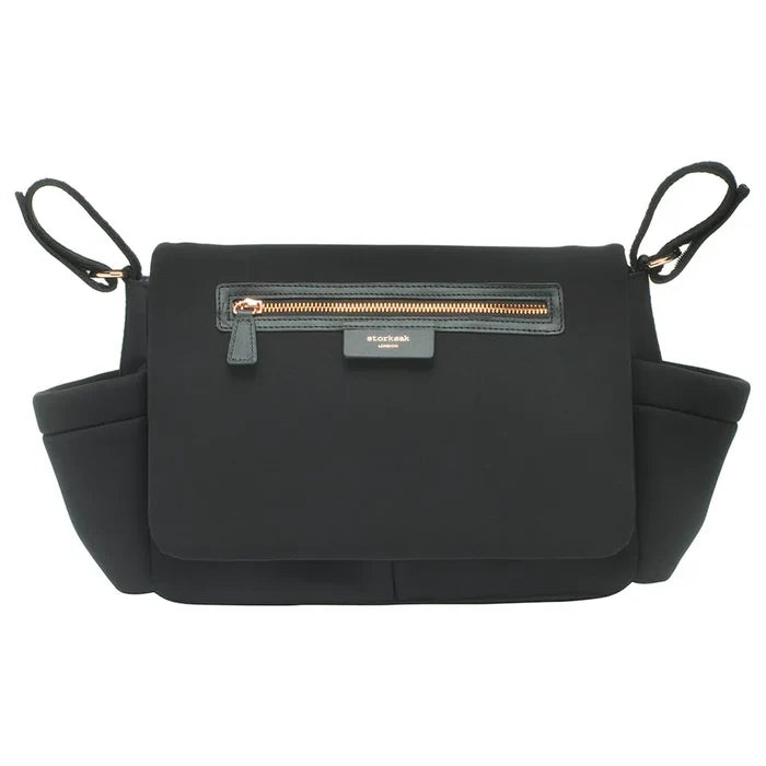 Storksak Stroller Organizer Luxe - Scuba (Black & Gold)