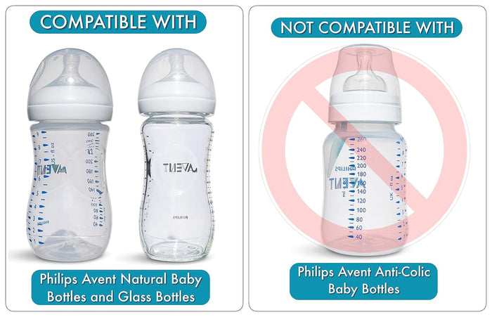 Straw Cup Conversion Kit for Philips Avent Natural Baby Bottle, 2pcs