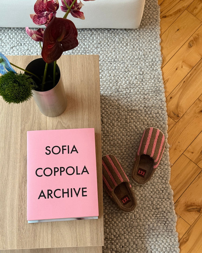 Striped Slippers – Mocha Pink