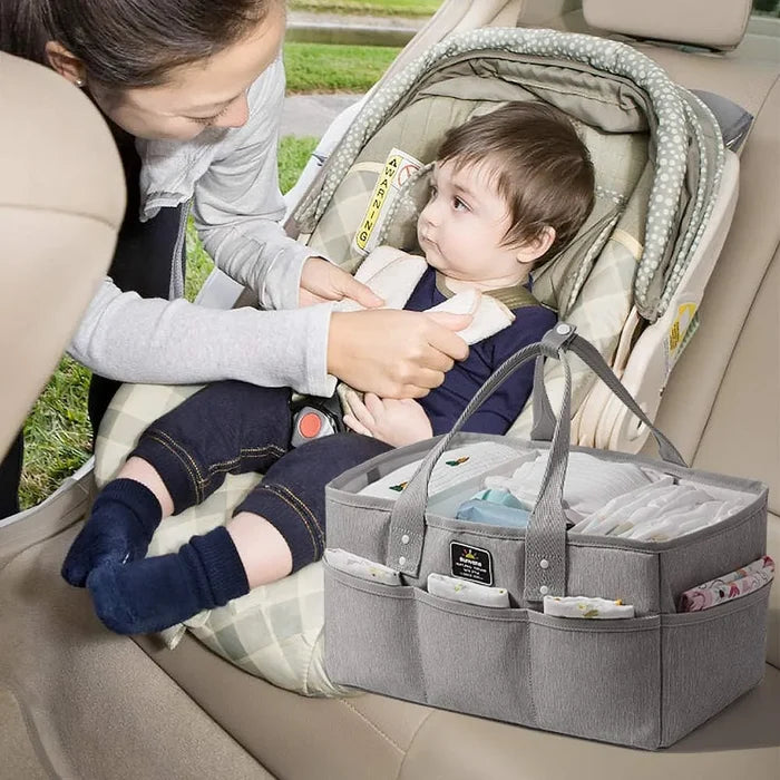 Sunveno Organizer Diaper Caddy (Grey)