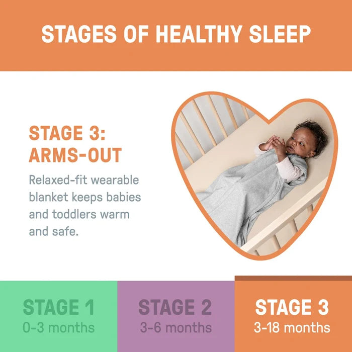 SwaddleMe by Ingenuity Night Sack Sleeper 1-Pack - Muslin Moss (3-18 Months, 1.5 TOG)