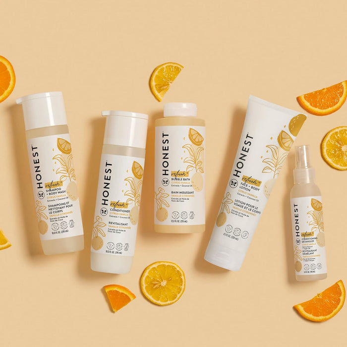 The Honest Company 2-in-1 Cleansing Shampoo + Body Wash, ,Citrus Vanilla, 295ml