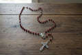 The Little Flower Rosary (real rose petal beads)