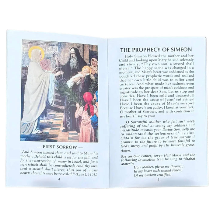 The Rosary of the Seven Sorrows Softcover Book