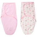 Tiny Toes - Baby Girls Printed Swaddle - Pack Of 2 - Pink