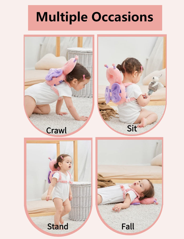 Toddler Baby Head Protection Cushion Backpack Wear By JunNeng
