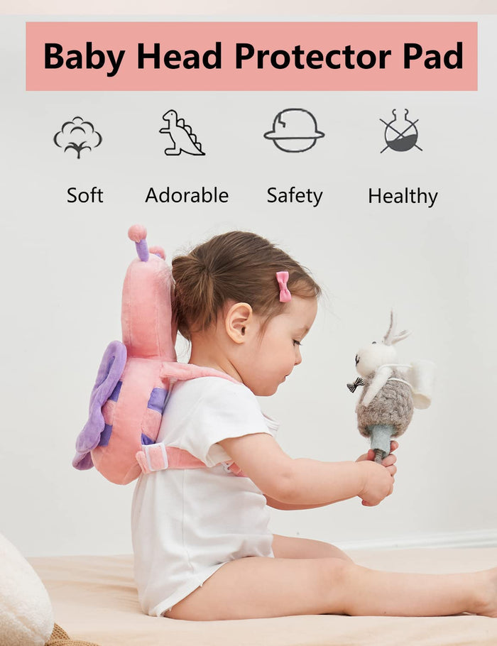 Toddler Baby Head Protection Cushion Backpack Wear By JunNeng