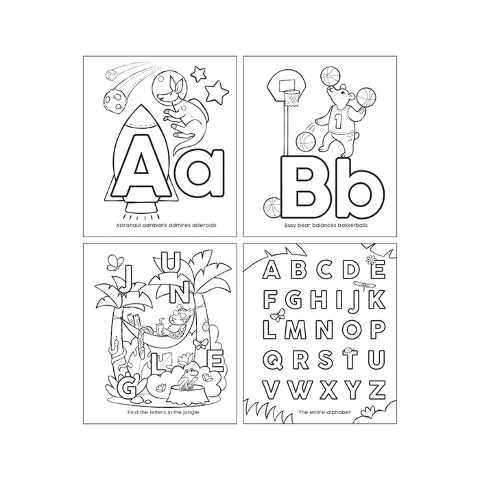 Toddler Color-In' Book - ABC Amazing Animals.