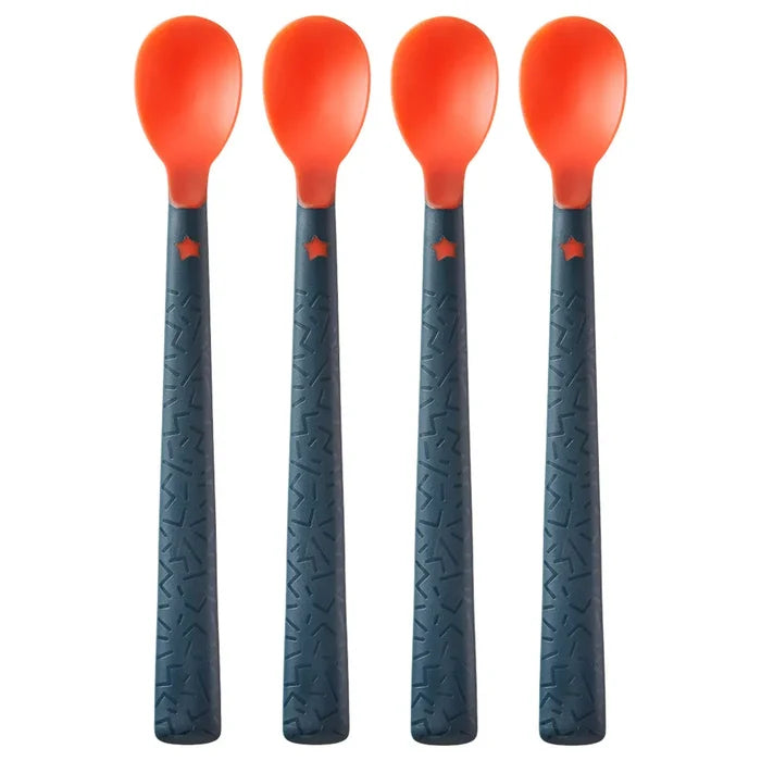 Tommee Tippee Heat Sense Soft Weaning Spoon - Pack of 4 (0-4Months)