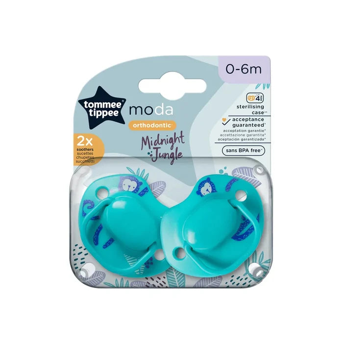 Tommee Tippee Moda Soother (0-6Months) - Pack of 2