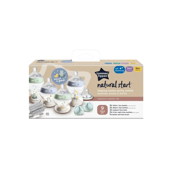 Tommee Tippee Natural Start Newborn Starter Set (9 Piece)