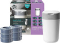 Tommee Tippee Twist and Click Advanced Nappy Disposal Sangenic With 6pcs Refill - White